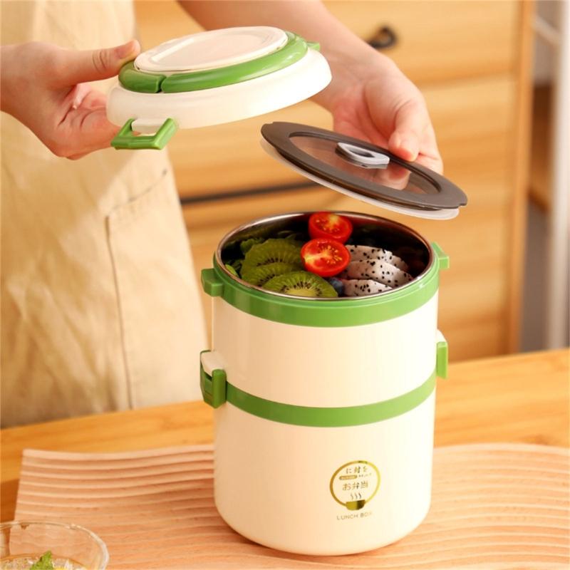 User Friendly 304 Nonrust Steel Food Container Durable Leak Proof Lunch Box For Adults Kids School Office Travel