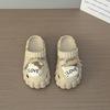Fashion hole shoes spring and summer new non-slip garden shoes EVA outer wear women's cool slippers thick-soled beach DIY bag