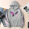 Women's Zipper Hoodie 3 Styles Pattern Printed Sweatshirts All Season Female Urban Casual Fashion Y2K Coats Streetwear Jackets