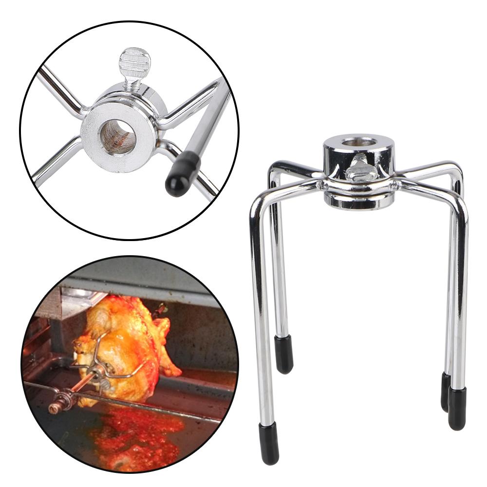 Stainless Steel BBQ Forks Charcoal Chicken Grill Rotisserie BBQ Forks 2pcs/set Rotisserie Meat Fork BBQ Tool Kitchen Tools