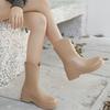 Autumn Winter Women's Waterproof Rain Boots - Anti-slip Rubber Shoes for Kitchen & Car Washing Thick Sole Design