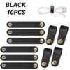 A Top Quality Leather Cable Straps Cable Tie Wraps Cord Management Holder Keeper Cord Organizer for USB Cables Headphone Wires