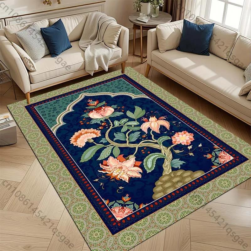 Multi Sizes Islamic Style Printed Carpets for Bedrooms Living Rooms Sofa Mat Creative Door Mat Area Rugged Home Decor Large Size