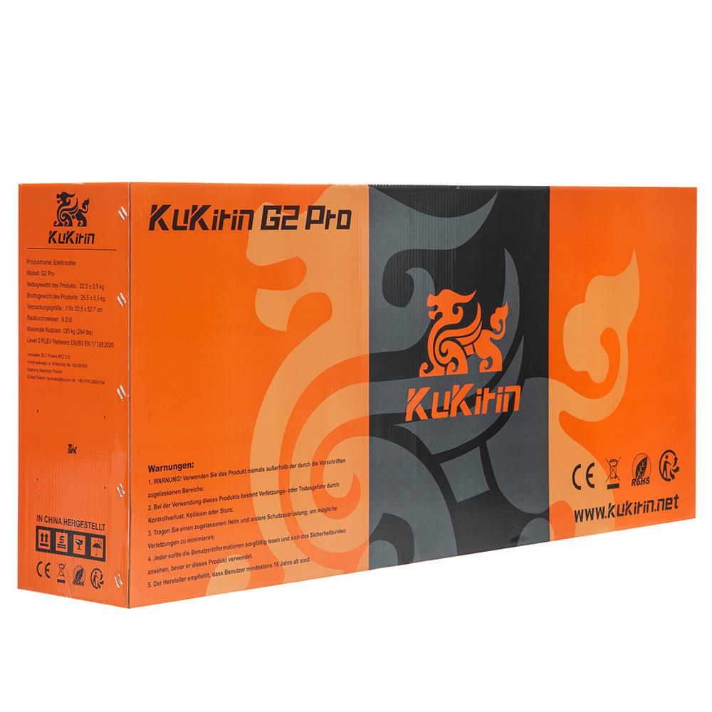 Monopattino Elettrico Kukirin G2 Pro ABE Motore 250W Velocità Massima 20km/h E-Scooter Città Pieghevole 9" Freni a Disco Doppi Carico Massimo 120kg