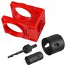 New Adjustable Door Lock Installation Kit Plastic Guide Template With Carbon Steel Door Lock Hole Saw For 35-43mm Door Thick