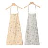 Adjustable Straps Apron Embosseds Fabric Elegant Japanese Styles For Cooking Gardening Crafting Comfortable Soft Materials
