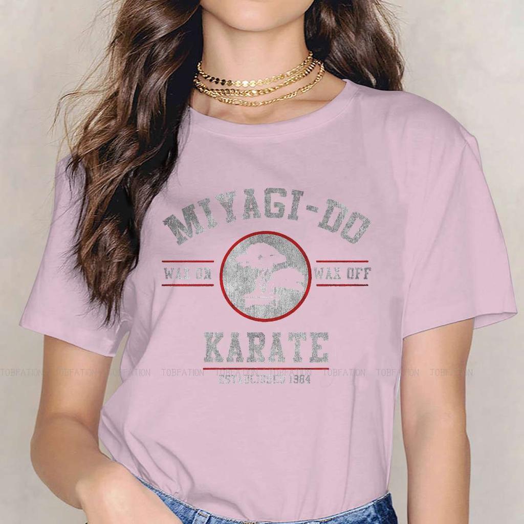 Miyagi Women Clothing Cobra Kai Graphic Print Female Tshirts Vintage Graphic Loose Tops Tee Kawaii Girls Streetwear