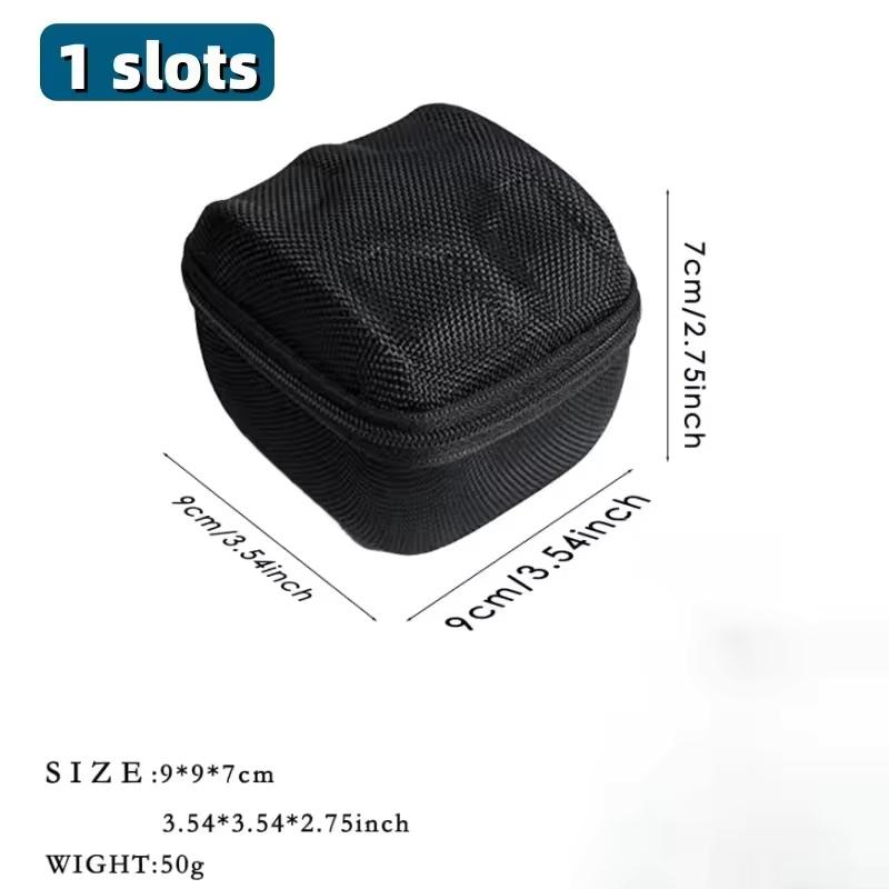 Portable Watch Travel Case, Storage Box Organizer with Sponge Insert for Apple Watch Huawei Samsung Smartwatch Multi Slot Holder