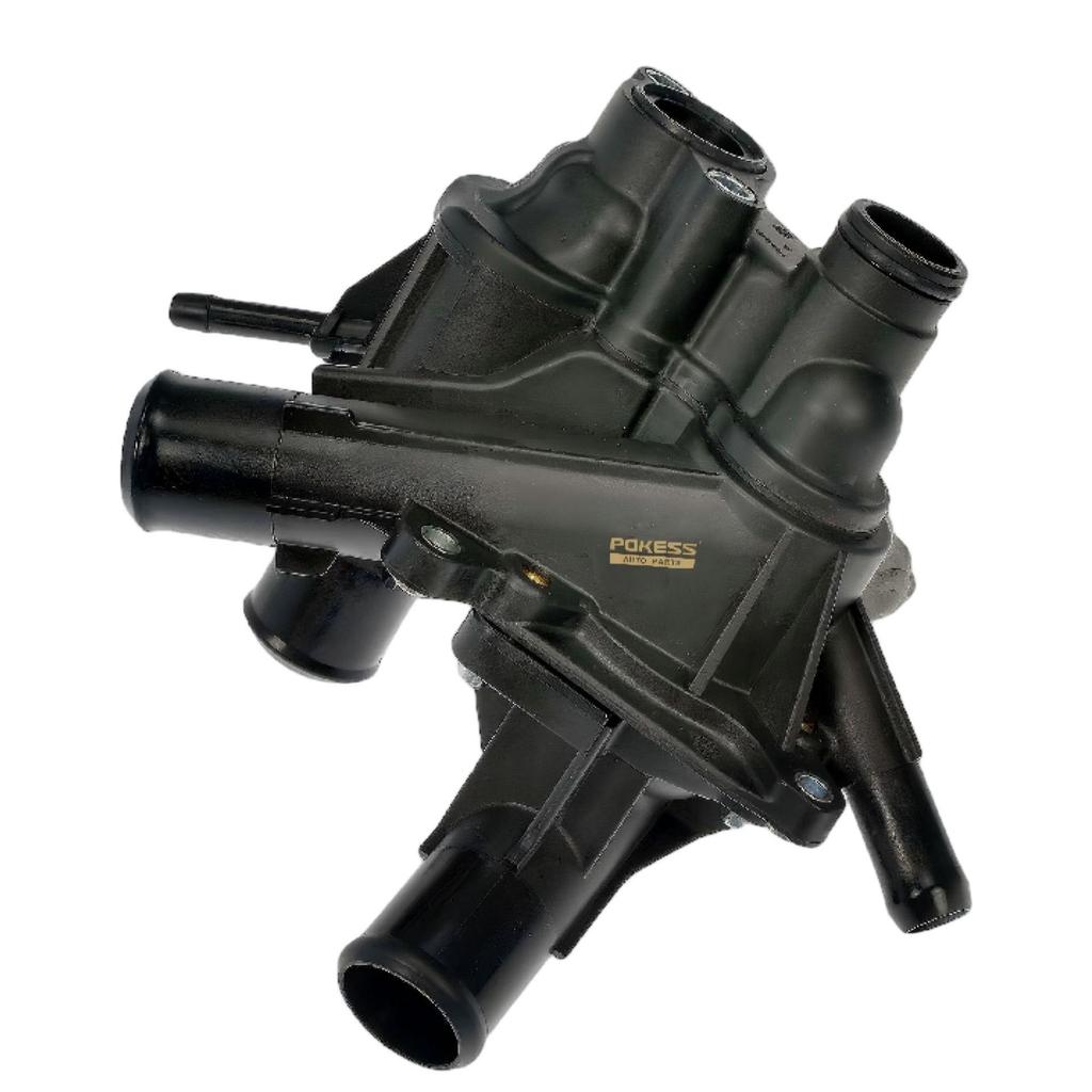 Compatible Thermostat Housing Assembly for Ford F150 & Lincoln Navigator 3.5L, Part HL3Z8A586B