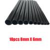10pcs 2-10mm/0.5meter Carbon Fiber Hollow Tube Kite Model 2mm 2.5mm 3mm 4mm 5mm 6mm 7mm 8mm 9mm 10mm High Quality