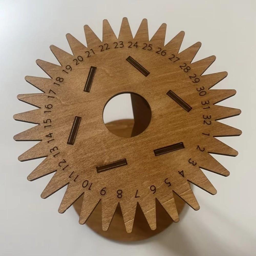 Weaving Wood Braiding Disk with Wooden Handles String Bracelet Knitting Disk DIY Handmade Woven Hand Rope Braiding Frame