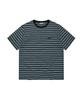 WACKY WILLY Multi-Stripe Short Sleeve T-Shirt Black