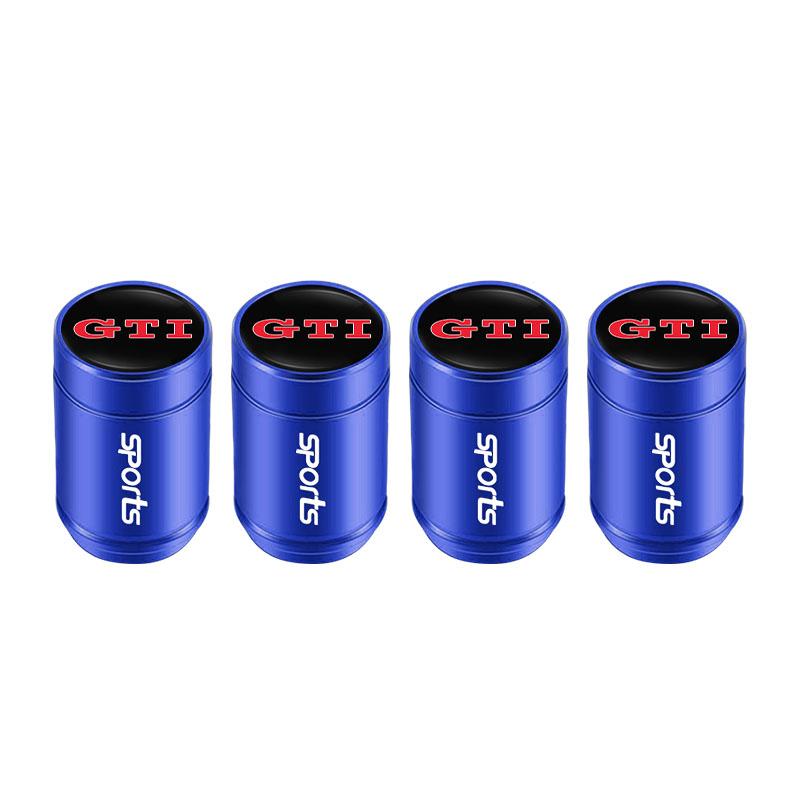 4Pcs Volkswagen Valve Cap Alloy Dust Cover Car Tire Accessories For VW Polo Golf GTI CC Tiguan Arteon Passat Jetta Touareg ID.3