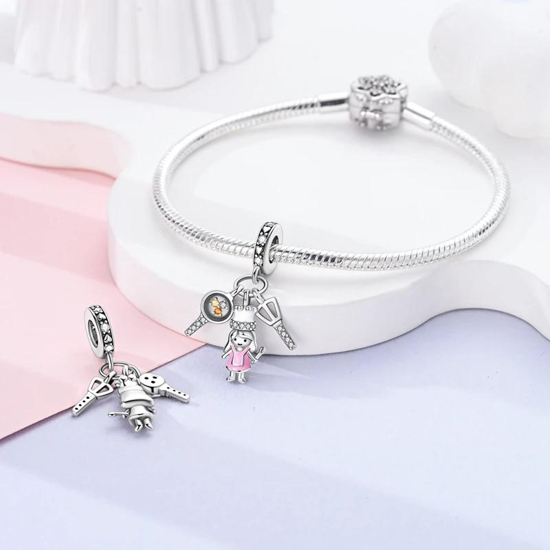 Charms Platacreative Female Chef Kitchenware Beads Fit Originalbracelets Charms For Women Jewelry Diy Making Gifts