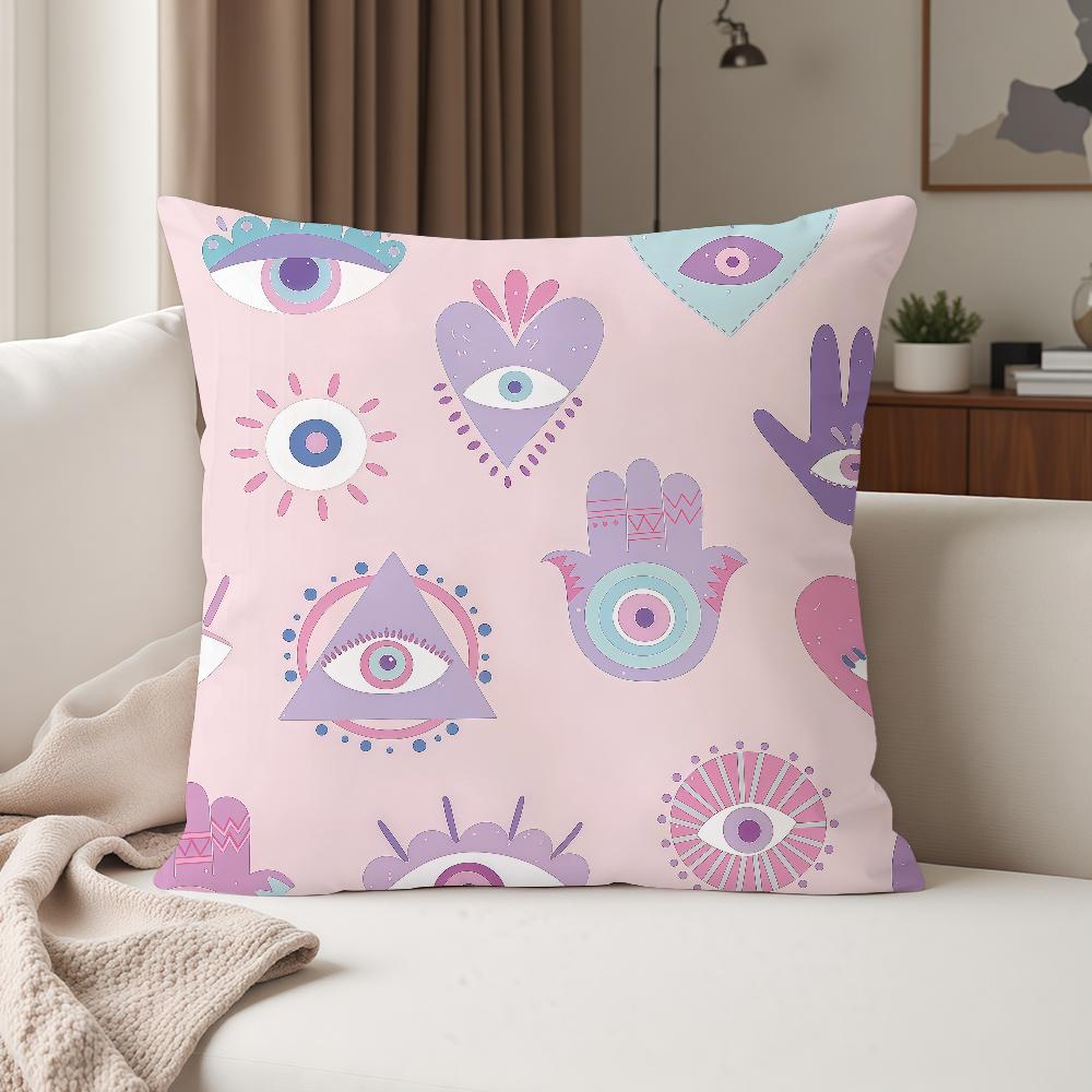 Böses Auge Kunst Kissenbezug Geeignet für Schlafzimmer Wohnzimmer Autos Heimdekoration