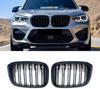 Zealhot Front Kidney Grille Set for BMW X3 Series and X4 Series G08 G01, G02, (2018-IN) (Glossy)