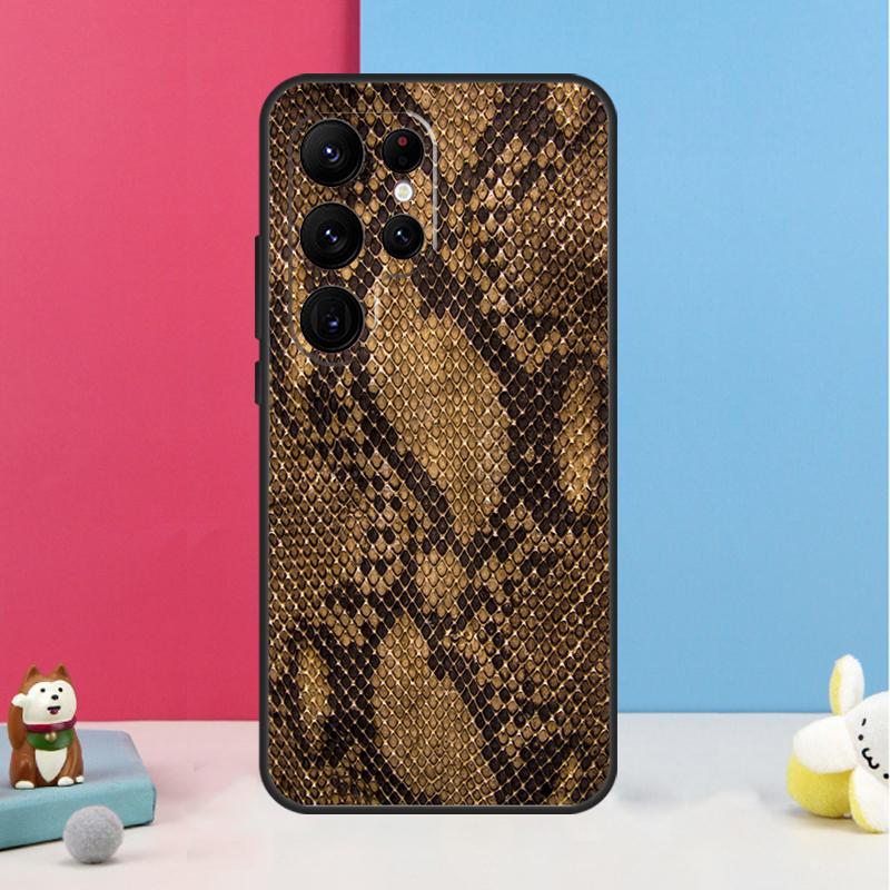 Snake Skin Case For Samsung Galaxy S26 S23 Ultra S20 S21 S22 S24 S25 Plus S10 S25 FE Back Cover Shell