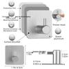 Seamless Metal Space Aluminum Hook for Bathroom & Kitchen