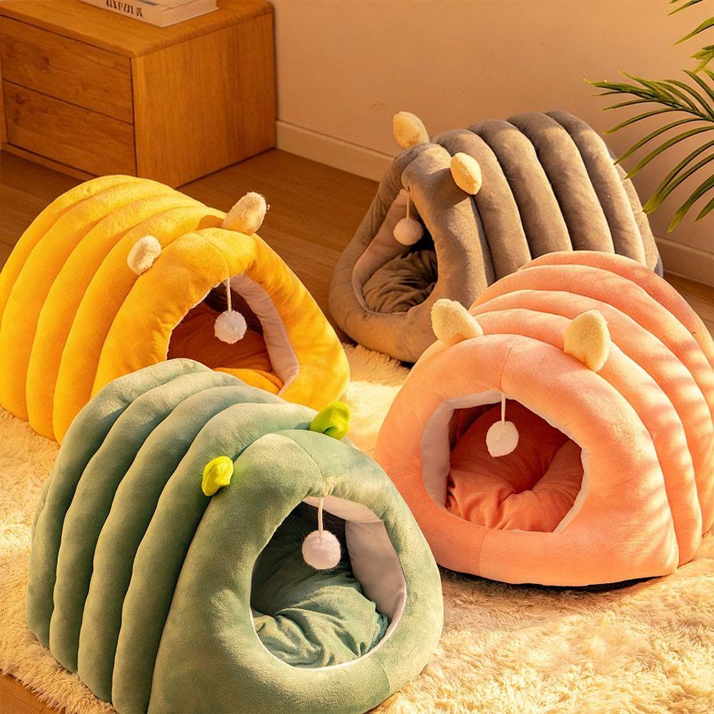 Cozy Small Pet Bed Warm Soft Dog Bed Comfortable Cat Cave Bed Kitten