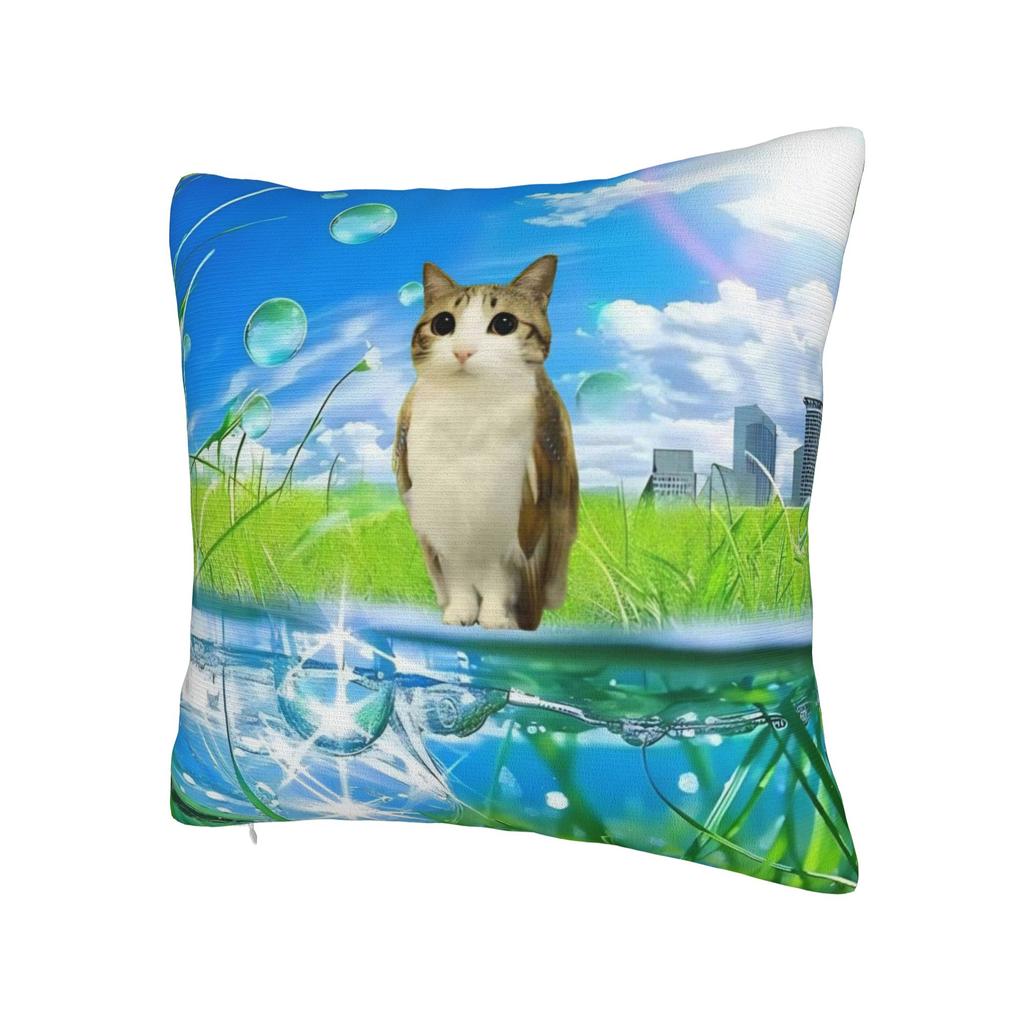 Meowl Cat Owl Meme Pillowcase Printing Cushion Cover Gift Pillow Case Cover Home Zipper