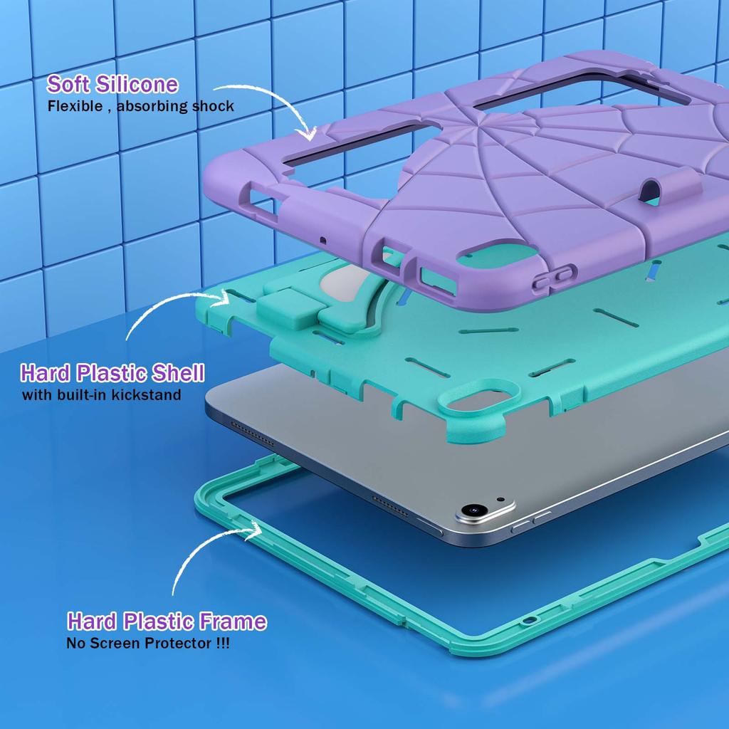 Rugged Stand Case Universal for IPad A16 2025 11th 10.9 2022 10th Gen A3354 A3355 A3356 A2757 A2777 A2696 Kids Fun Hybrid Cover