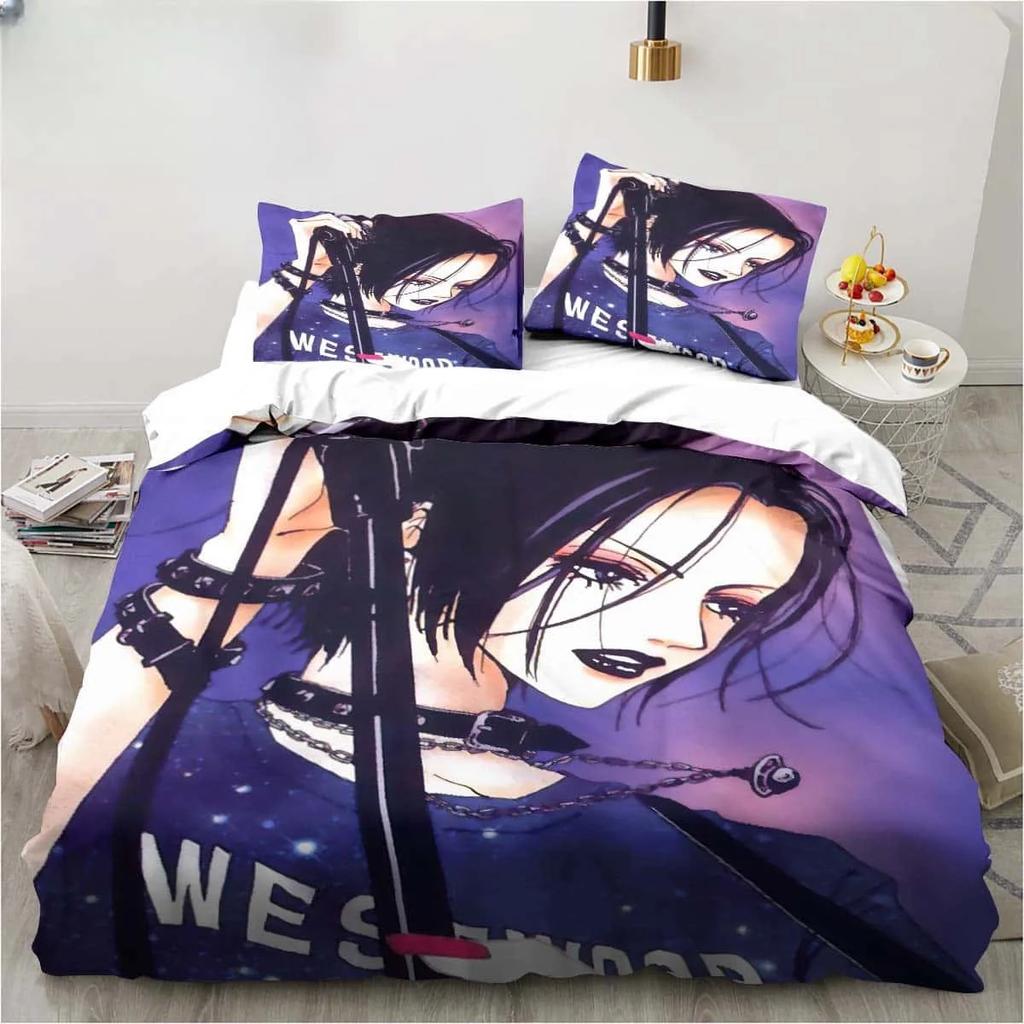 Anime NANA Manga Bedding Set 3D Printed Single Twin Full Queen King Size Bed Set Adult Kid Bedroom Duvet Cover Sets