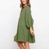 Women's  Sleeve Long Sleeve Patchwork Loose Swing Dress