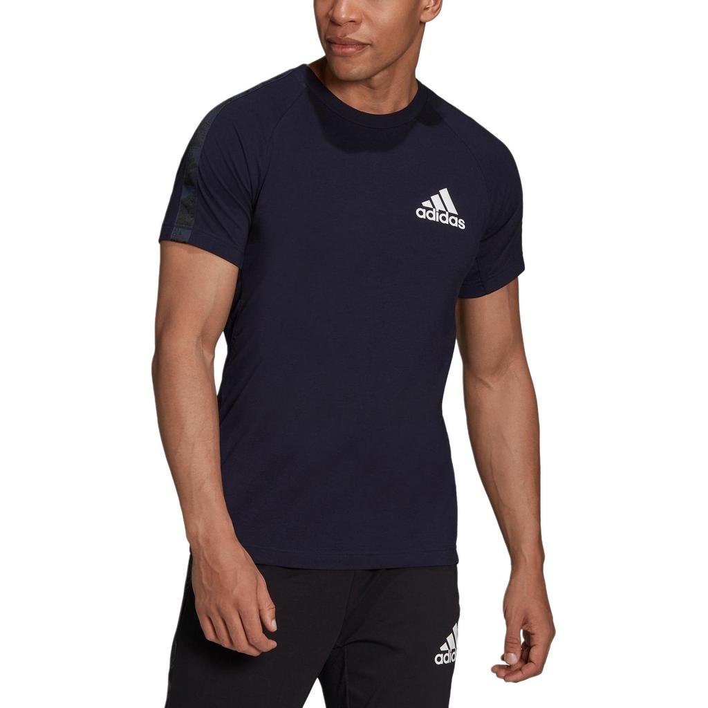 Adidas Aeroready Designed To Move Motion Logo T-Shirt Legend Ink/White Men Streetwear H28784