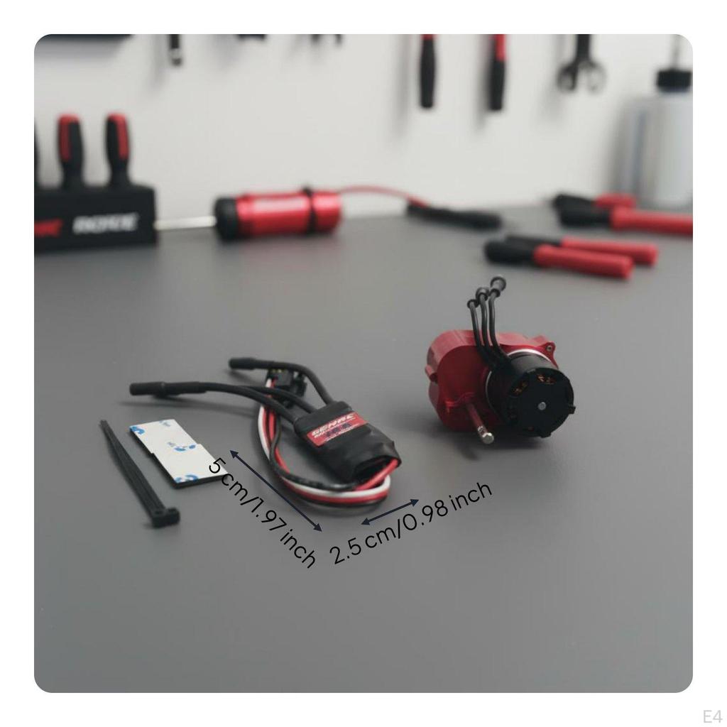 Motor and ESC Combo Rotational Force Compensation Outrunner with Metal Gearbox Upgrade Part RC