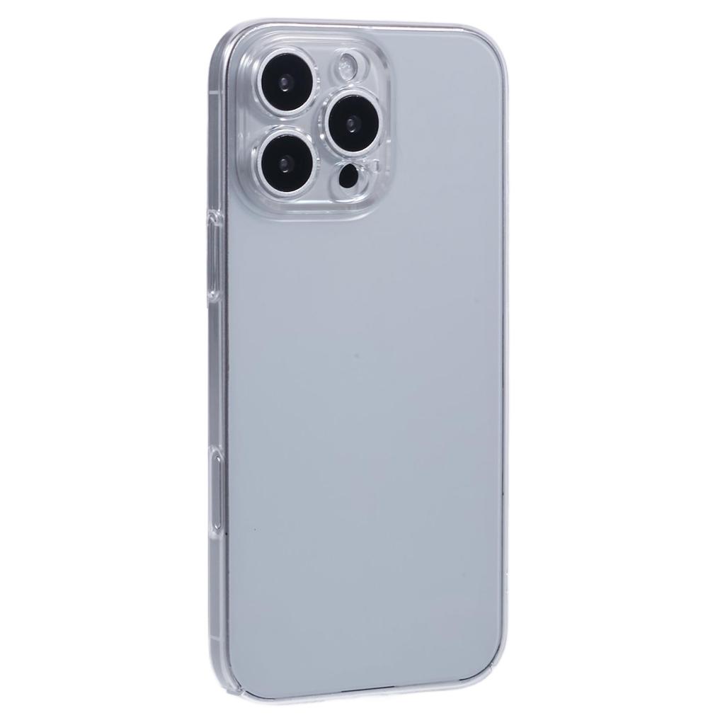 For iPhone 16 Pro Max Case Shock-Absorption Hard PC Phone Cover Transparent (Precise Lens Cutouts)