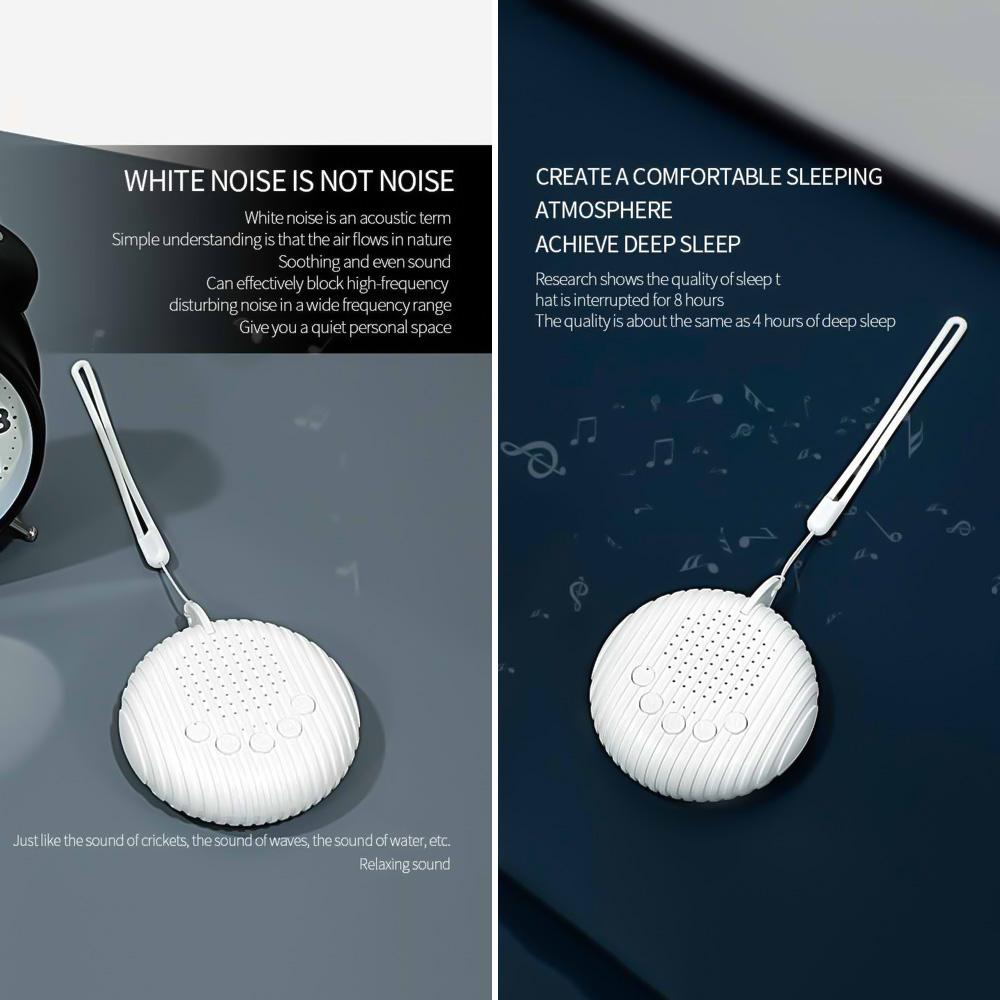 Taşınabilir Bebek Uyku Makinesi Beyaz Gürültü Ses Makinesi 10 Sakinleştirici Ses 15/30/60dk Zamanlayıcı Ses Seviyesi4.796 satın alma