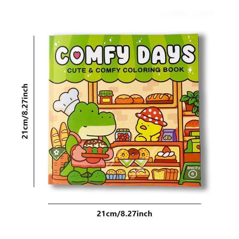 Children's Cartoon Coloring Book: Cute, Comfortable, Warm, Stress Relief, Simple Graffiti Drawing for Kids