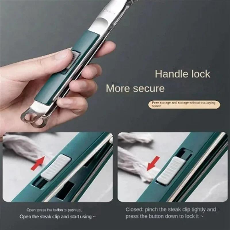 1PC Stainless Steel Steak Clip Pancake Barbecue Spatula Clip BBQ Tongs Frying Fish Spatula Clip Bread Home Kitchen Tool