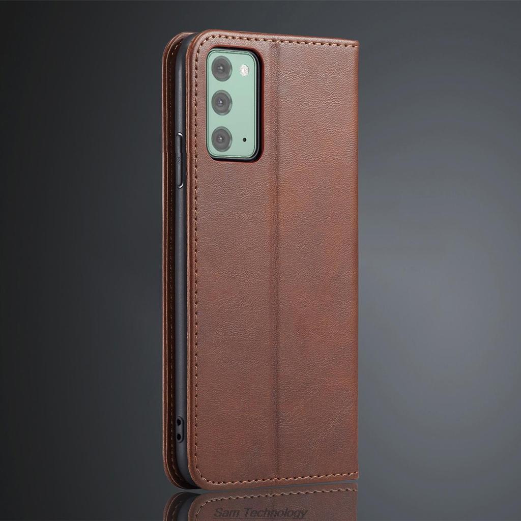 Magnetic Attraction Leather Case for Samsung Galaxy Note 20 / Note20 5G 6.7" Holster Flip Cover Wallet Phone Bags Fundas Coque