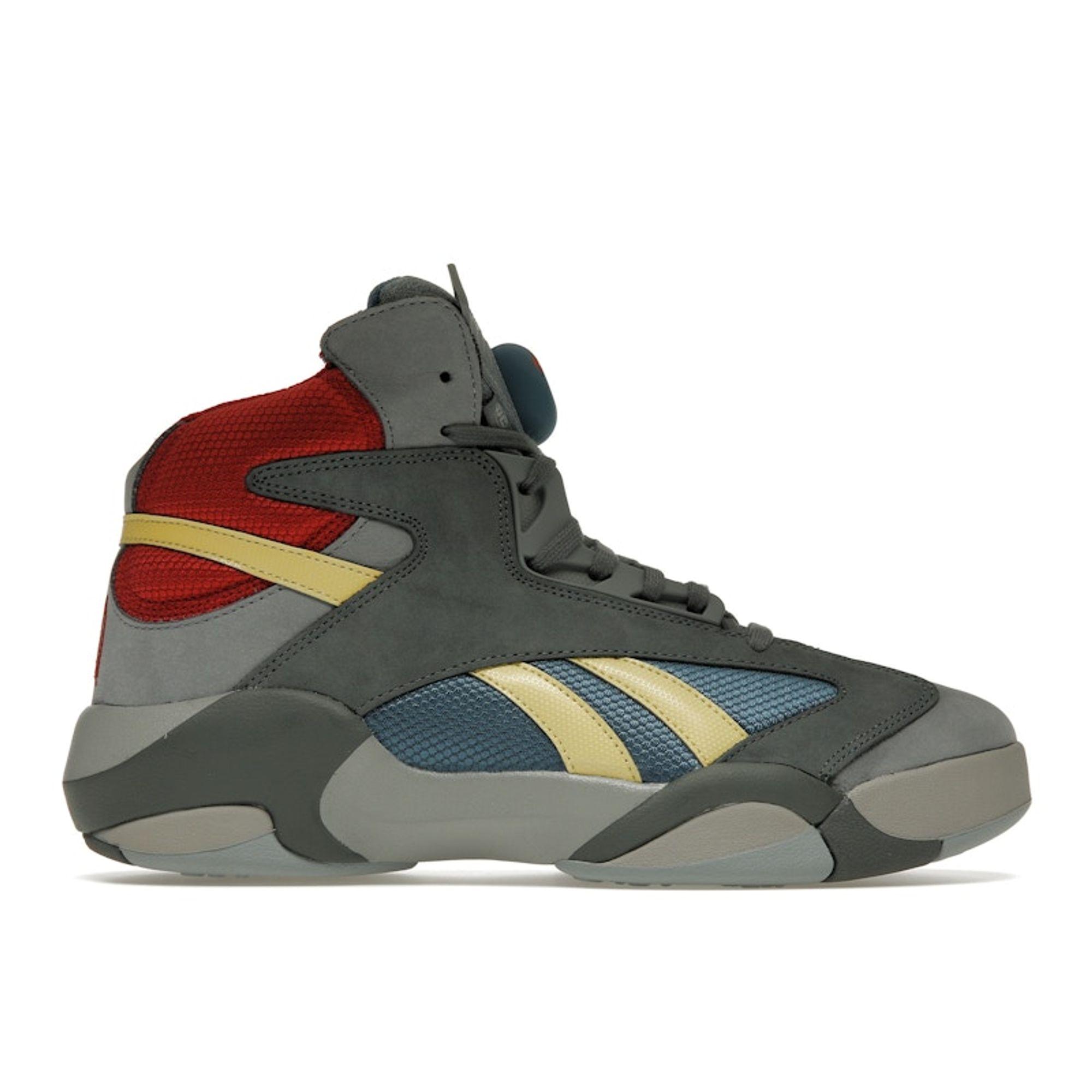 

Кроссовки унисекс Reebok DC Comics x Shaq Attaq Man of Steel Grey Alloy Brave-Blue HQ4587 45