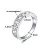 Elegant Women's Moissanite Ring in 925 Sterling Silver and Gold-Plated Finish