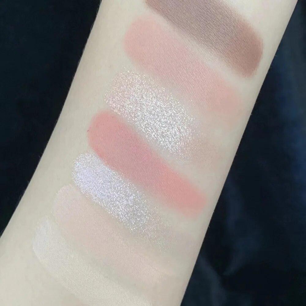 Taca na cienie do powiek paleta o niskim nasyceniu pełna matowa koreańska pigment do makijażu oczu taca na cienie do powiek trwała paleta do makijażu oczu