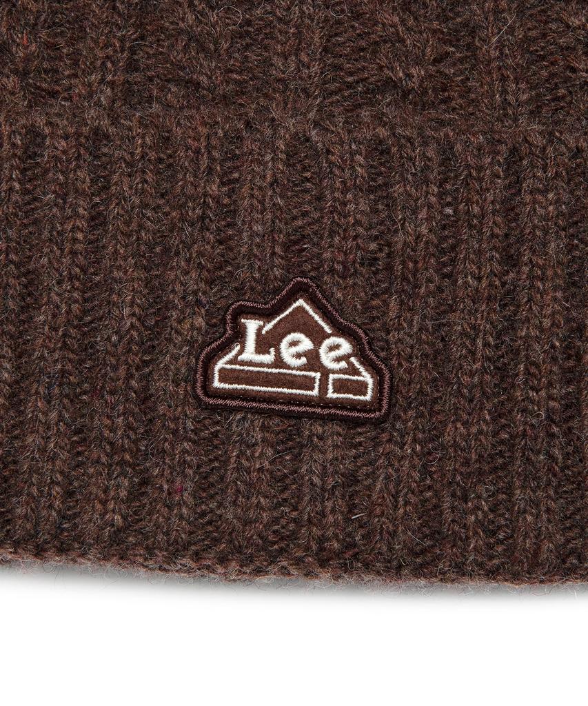 LEE Cable Knit Beanie Brown