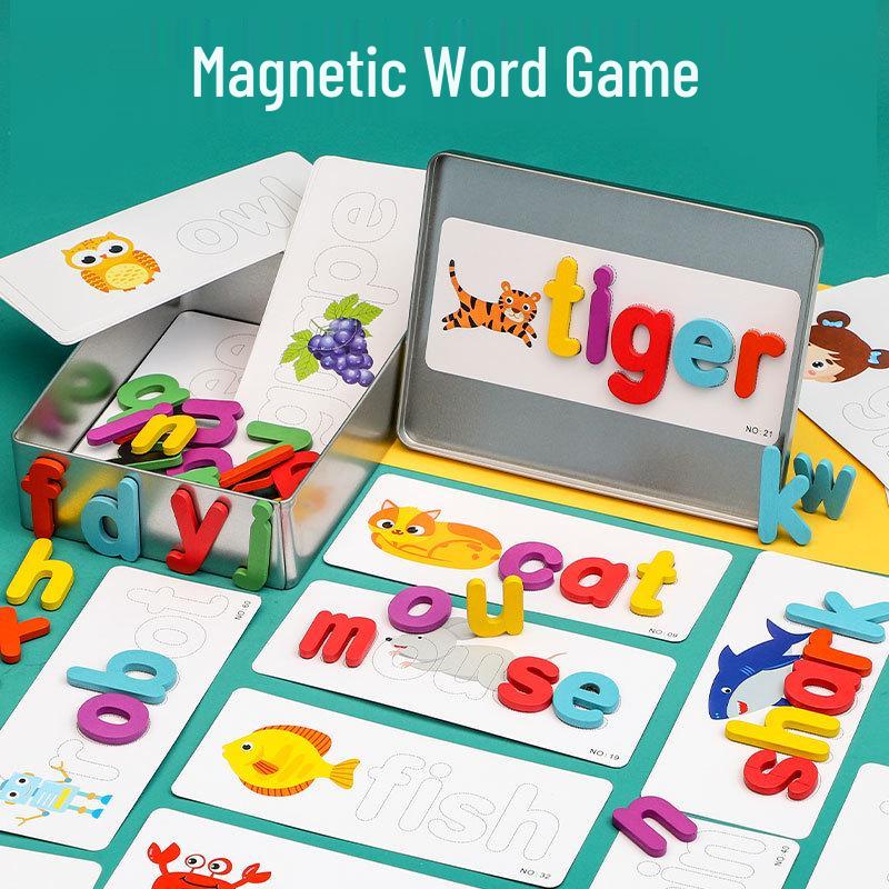 

Cross-border English Spelling and Math Wooden Cube Blocks Toy
