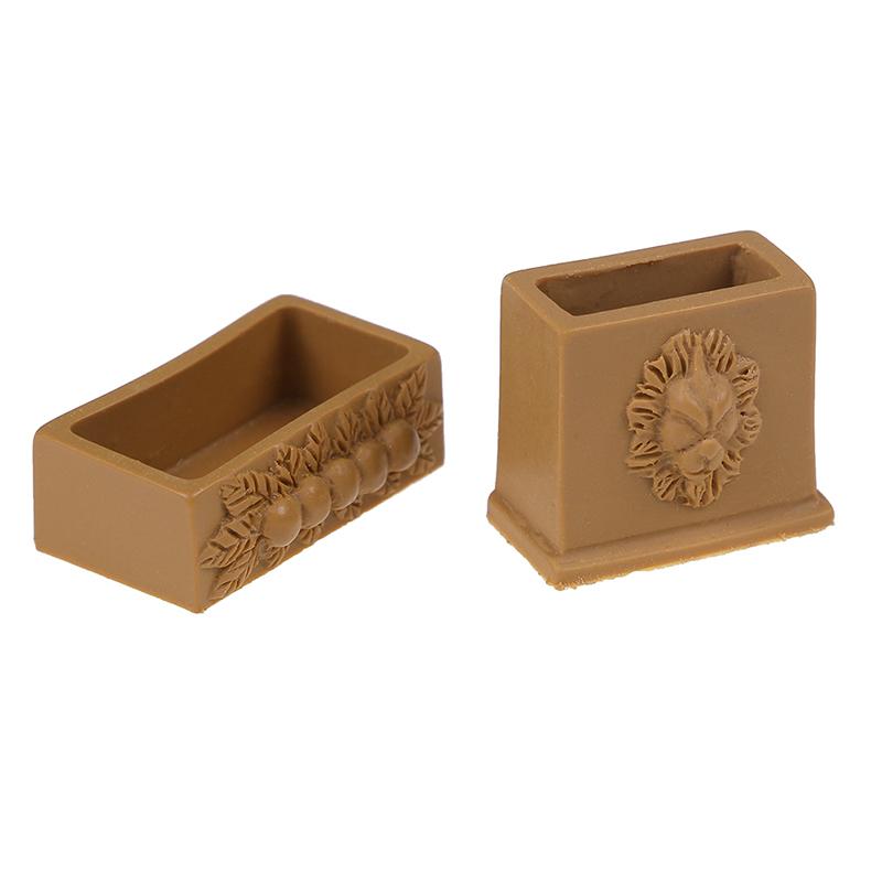 7 Teile/satz 1:12 Miniatur Harz Landschaft Blumentopf Puppenhaus Garten Für Kinder Spielzeug