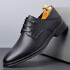 Spring/Summer New Men Shoes Comfy Luxury White Black Men Casual Shoes Lace Up Business Style Dress Shoes Men Loafer Shoes