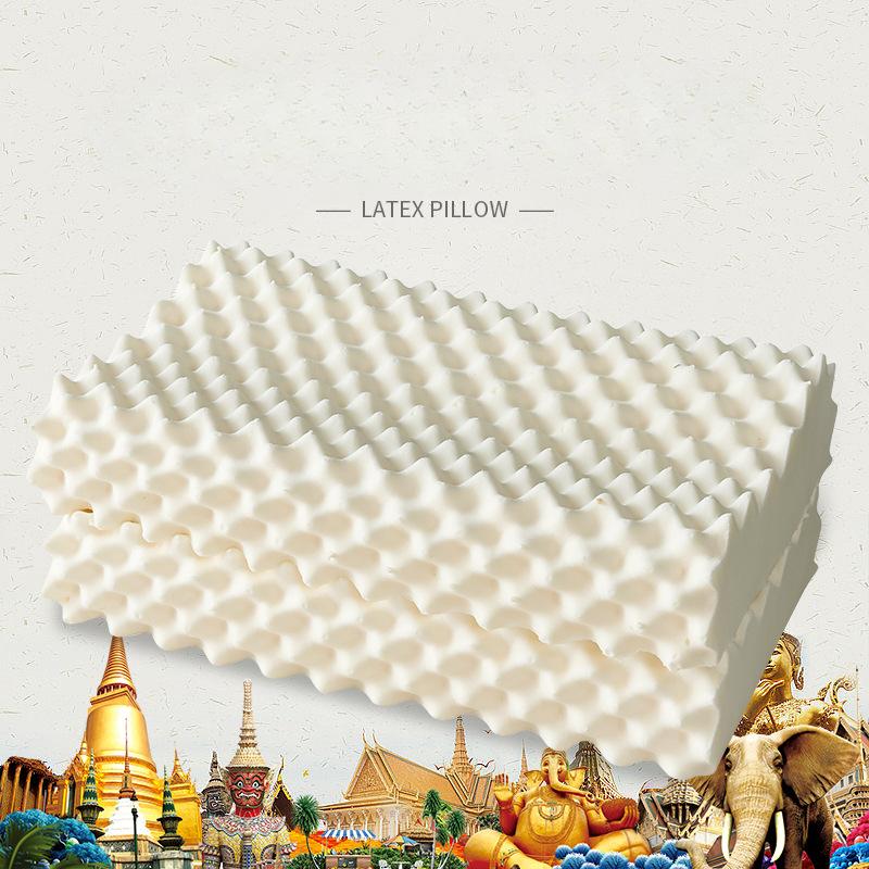 Poduszka z naturalnego lateksu tajskiego, poduszka do masażu kręgów szyjnych dla dorosłych, pomoc w zasypianiu, poduszka dla dzieci