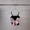 2026 Summer Silk Scarf Patchwork Knit Sleeveless Camisole: Slimming, Versatile Top