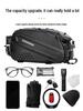 Hard Shell Bicycle Rear Seat Storage Bag - Mountain Bike Tail Bag & Rear Rack Pannier