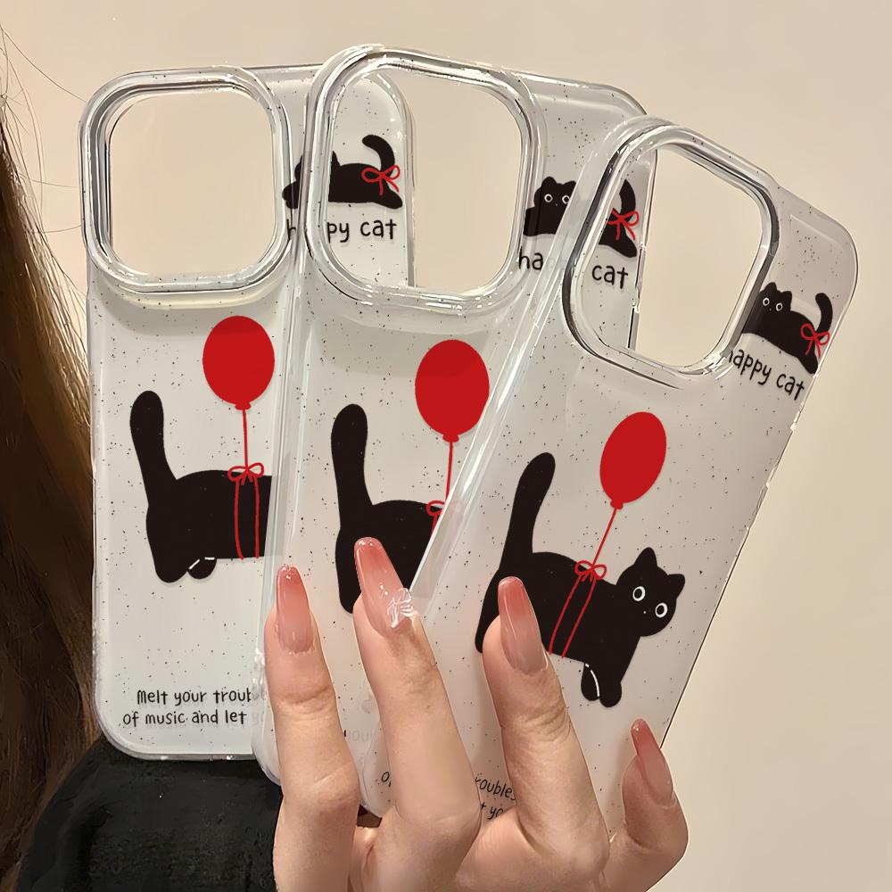 Painted Phone Case for iPhone 12 13 15 16 iPhone 16 12 13 14 15 Pro  14 15 16 Pro Max Coverage Shockproof Anti-Fingerprint Fresh Style Protective Case