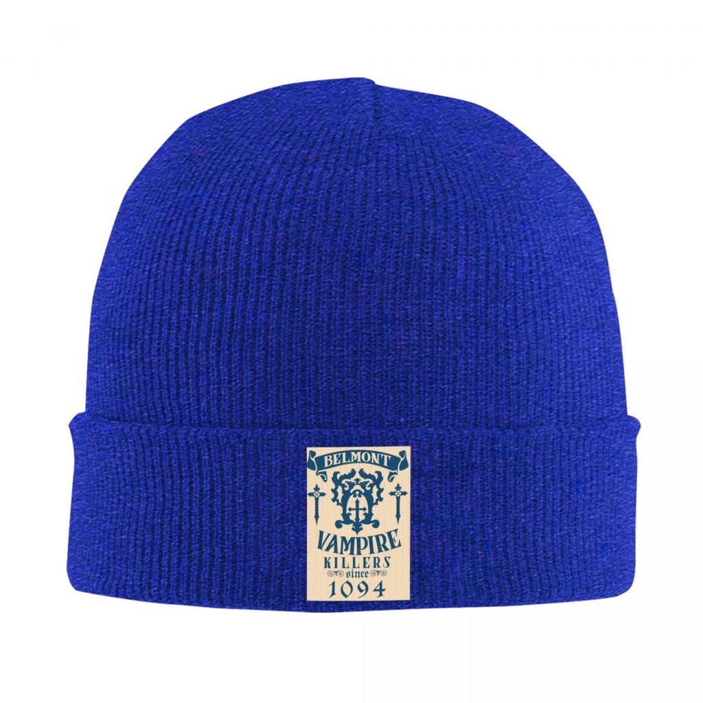 Belmont Crest Castlevania Warm Knitted Cap Winter Knit Bonnet Hat Skullies Beanies Hip Hop Caps for Unisex