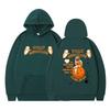Unisex Hooded Sweatshirt With Astronaut Print Loose Fit Casual Sportswear Men Women Teens