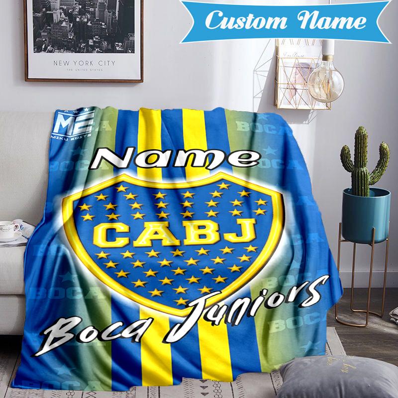 Custom Name Juniors Crest Blanket Lightweight Ideal Bedding Blanket Perfect for Travel, Camping, Living Rooms, Sofas, Christmas Gift