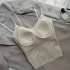 Lace Sexy Pure Sling Vest Women's Bottom Free Bra Skinny Comfortable Back Underwear Top Trend