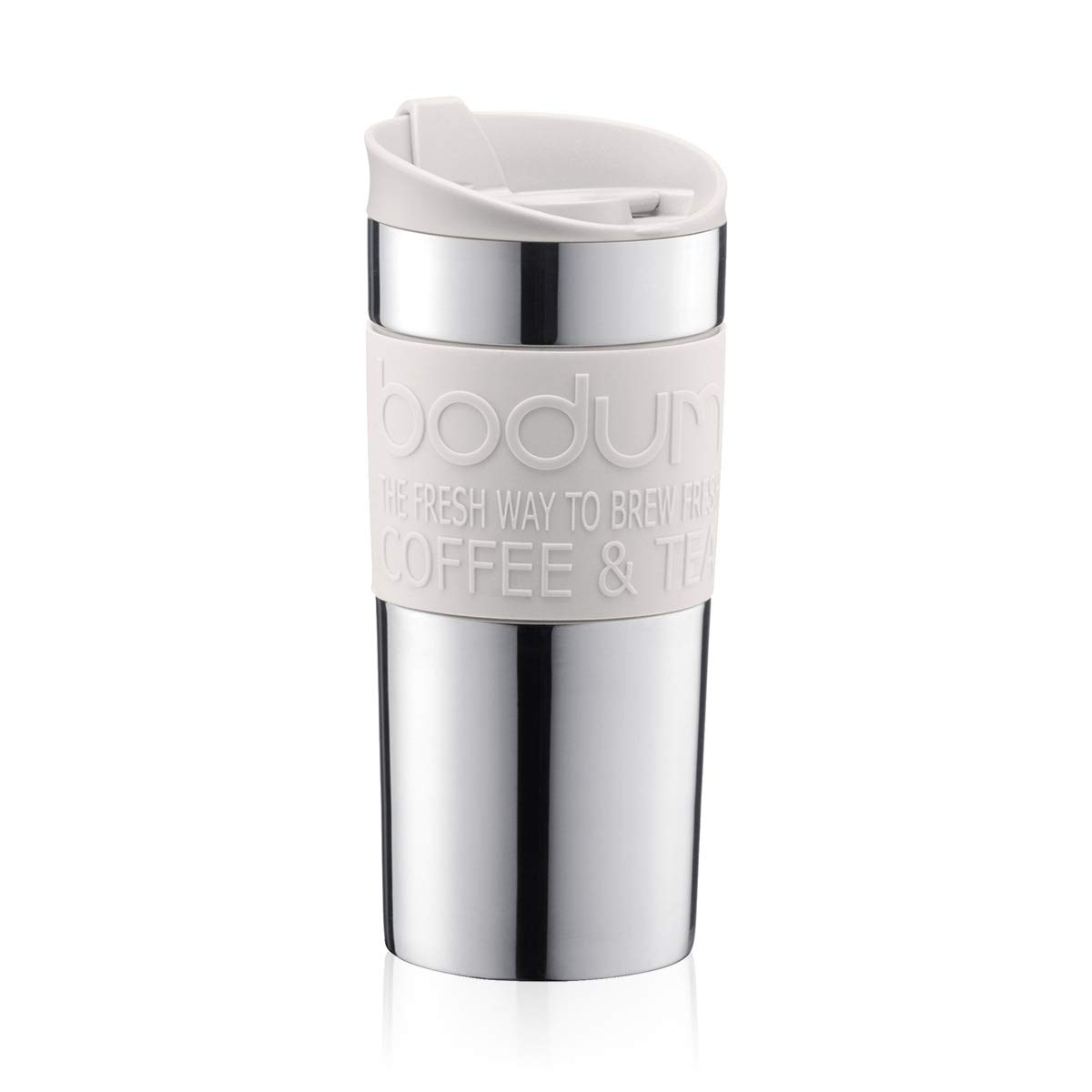 

BODUM TRAVEL MUG, Stainless Steel, 350ml, White [Authentic] 11068-913